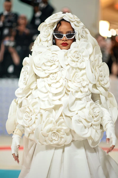 Rihanna a șocat pe covorul roșu (Foto: GettyImages)
