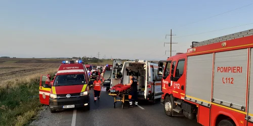 Accident cu zece victime în Suceava FOTO ISU Suceava