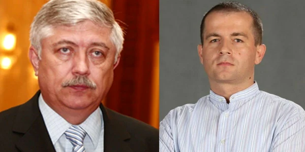 Deputatul Cătălin Croitoru şi jurnalistul Eugen  Chelemen 