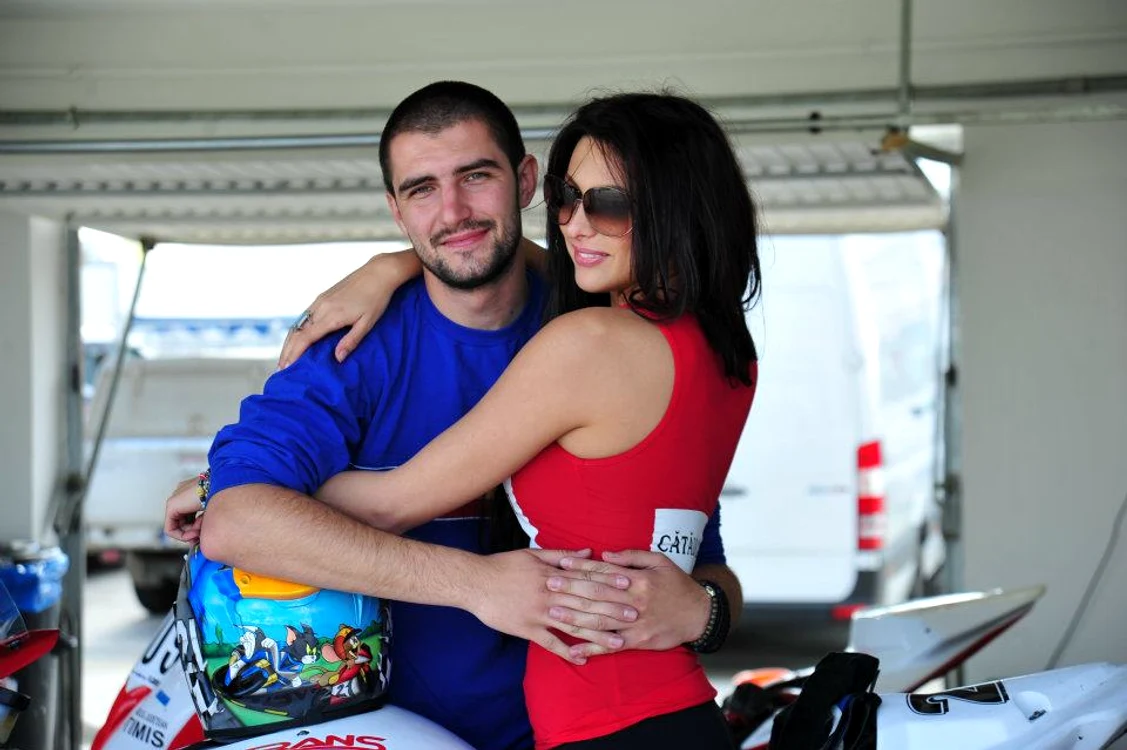 
    Bianca Jurcă şi Cătălin Cazacu, iubitul ei  