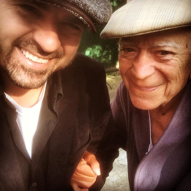 Horia Brenciu şi tatăl său (foto: Facebook)