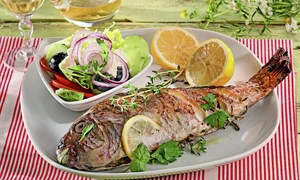 peste la gratar cu salata mediteraneana jpeg