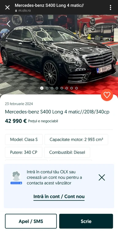 Anunțul postat de Carmen de la Sălciua / foto: captură OLX