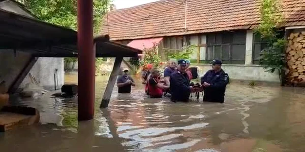 Inundaţii în Lupeni