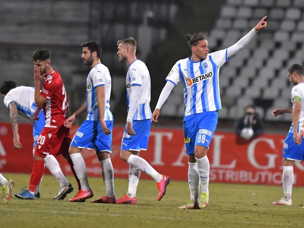 Atanas Trică, după golul marcat contra dinamoviștilor (FOTO: Sportpictures)