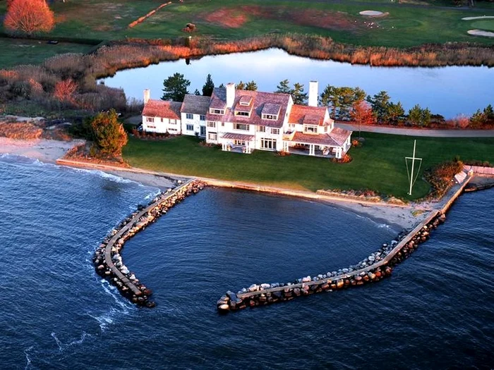 the home in old saybrook is pretty much surrounded by water jpeg