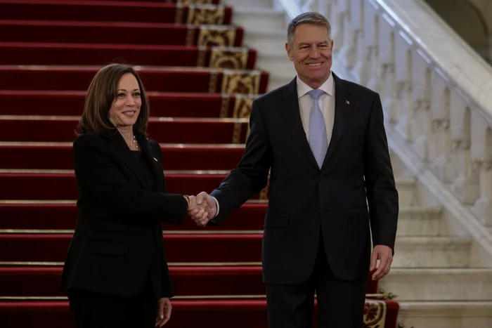 Kamala Harris şi Klaus Iohannis  FOTO Inquam Photos / Octav Ganea