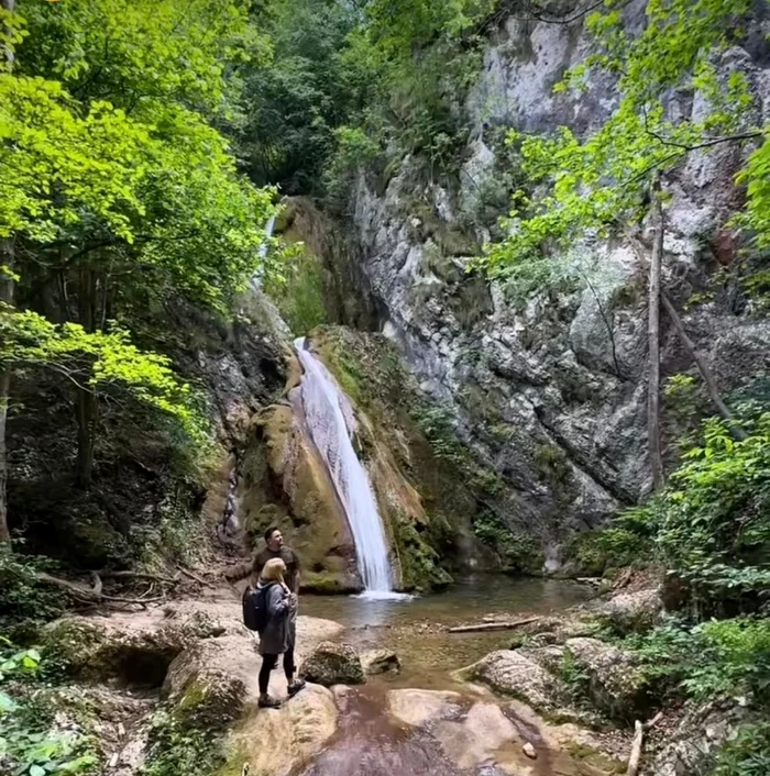 Cascada Șușara din Banatul Montan / Captură video Instagram