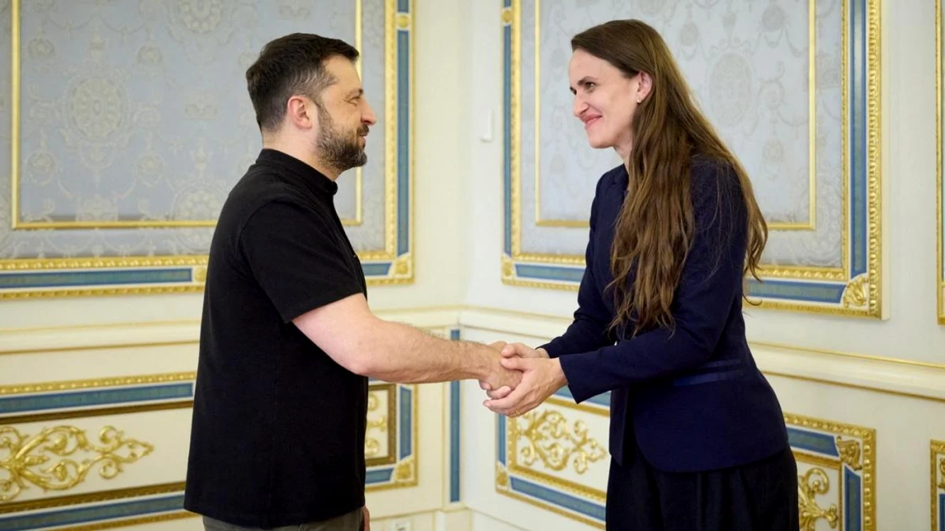 Volodimir Zelenski și ministrul român de Externe Oana Țoiu FOTO: Profimedia