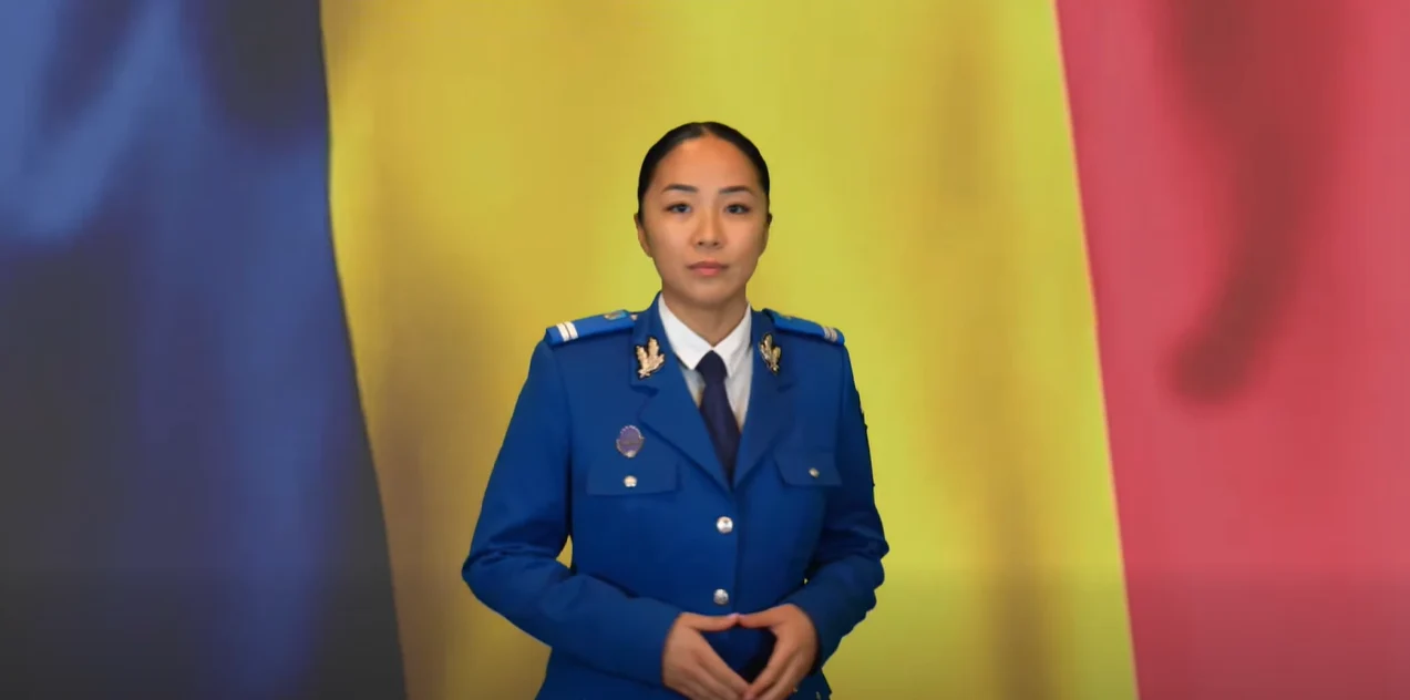 „Suntem chipuri diferite în aceeași Românie”: mesaj de Ziua Unirii de la o jandarmeriță cu origini asiatice
