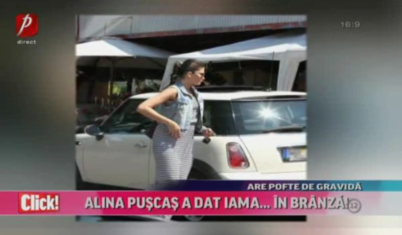 Alina Pușcaș își menține silueta deși este gravidă