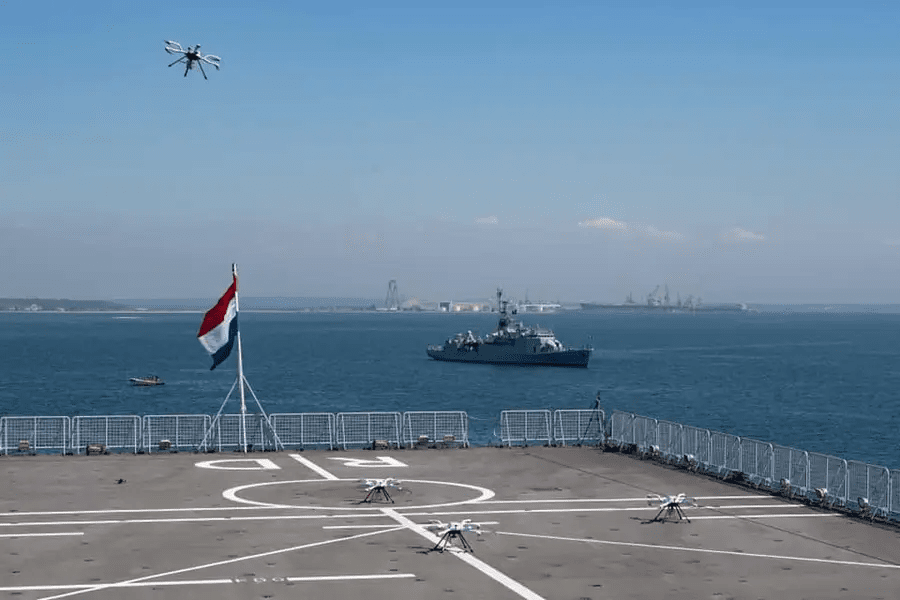 Aliații NATO au testat în premieră integrarea dronelor în forțele maritime, în Portugalia