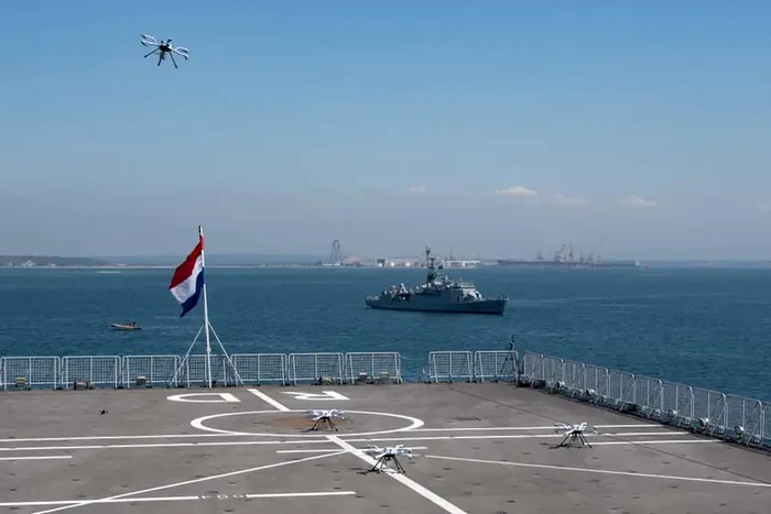 Dronă testată în cadrul exercițiului Dynamic Messenger 22 FOTO NATO Maritime Command