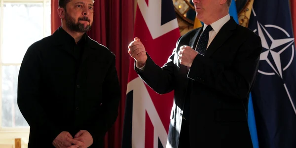 Volodimir Zelenski și Keir Starmer  Londra FOTO EPA EFE jpg