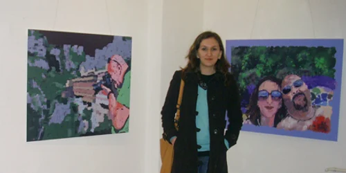 Teodora Nicodim a pictat tablourile cu ajutorul calculatorului