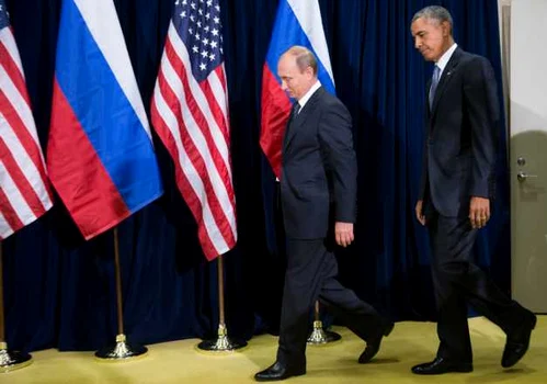 Barack Obama şi Valdimir Putin la Adunarea Generală a ONU FOTO AP