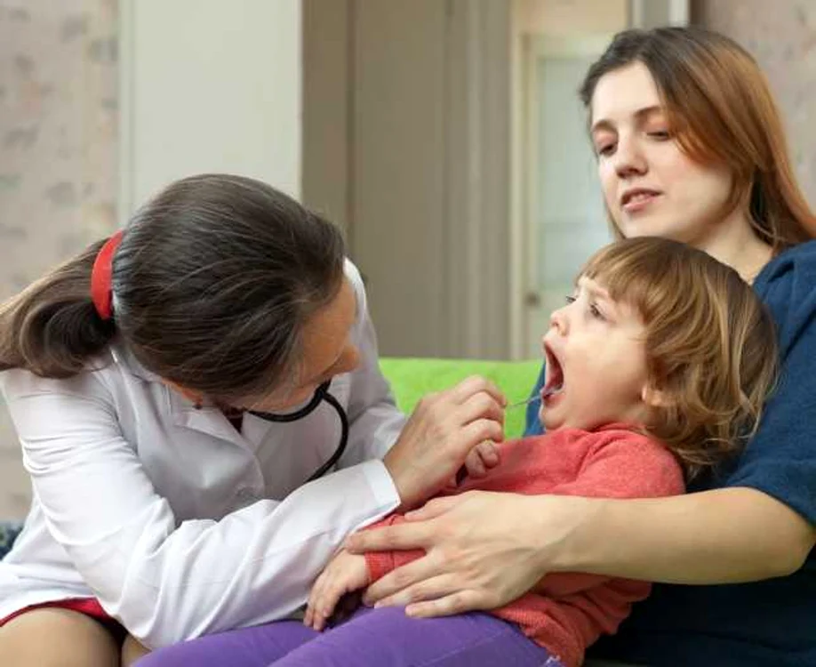 Amigdalita este frecvent întâlnită la copii    Foto: Shutterstock