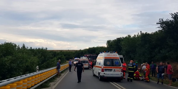 Accident Giurgiu FOTO ISU