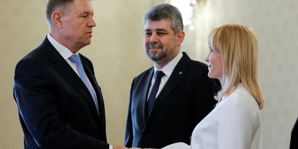 Consultări partide politice Cotroceni - PSD - Klaus Iohannis - Marcel Ciolacu - Gabriela Firea / FOTO Inquam Photos / George Călin / 26 feb 2020