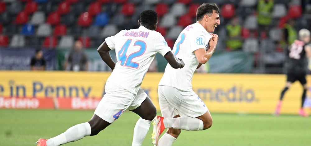 Liga Campionilor: Inter Club d`Escaldes - FCSB, fără gol până la pauză. Un fundaș a deblocat tabela