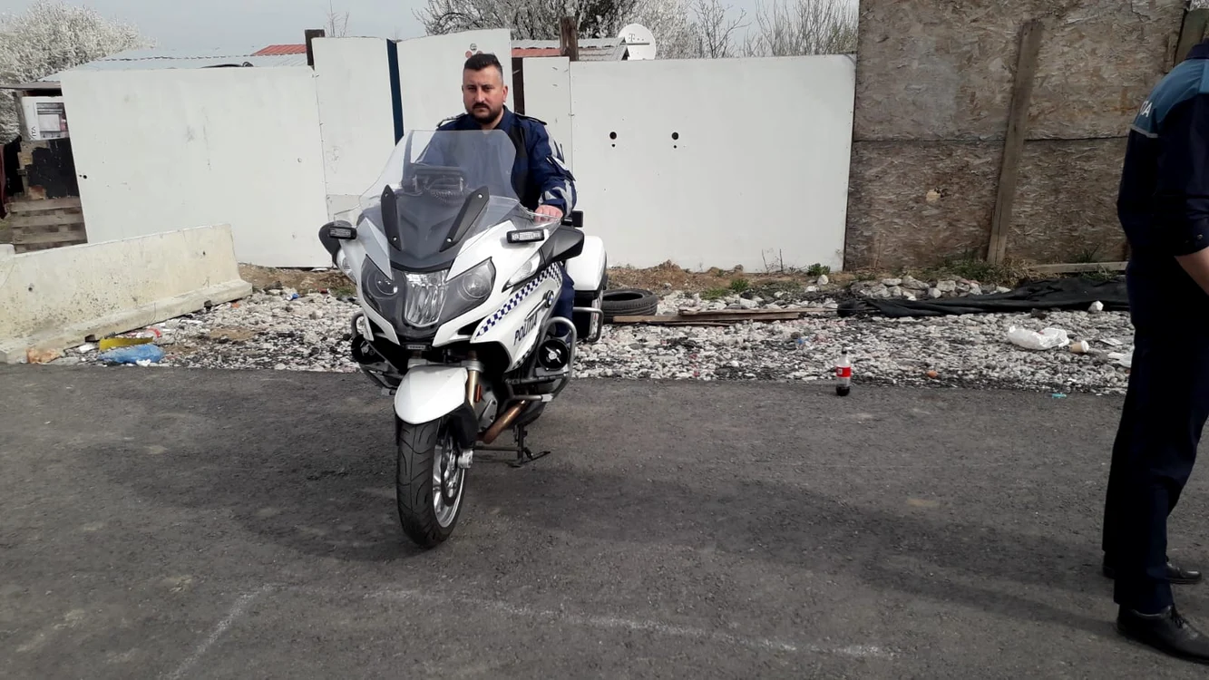 Ștefan este veteranul polițiștilor motocicliști și face parte din această unitate specială de 17 ani
