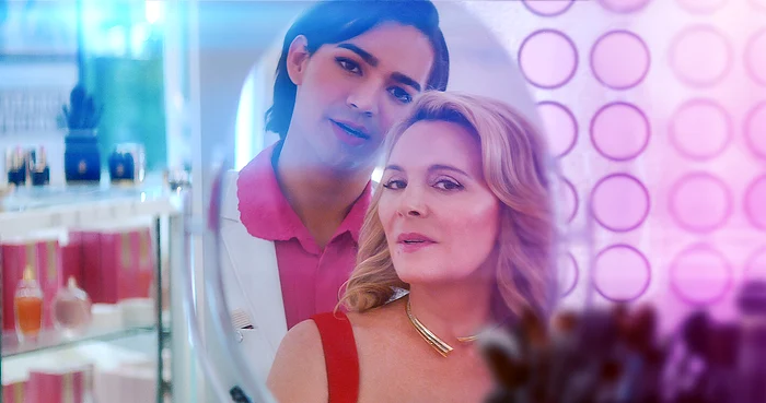 Miss Benny și Kim Cattrall, în serialul „Glamorous“ FOTO Netflix