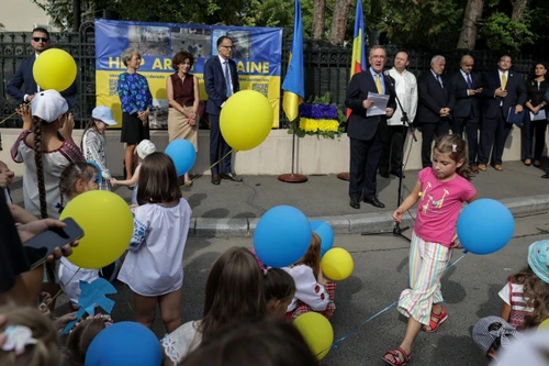 Eveniment public organizat de Ambasada Ucrainei in Romania cu ocazia Zilei Independentei Ucrainei, in Bucuresti, 24 august 2022. Inquam Photos / Octav Ganea