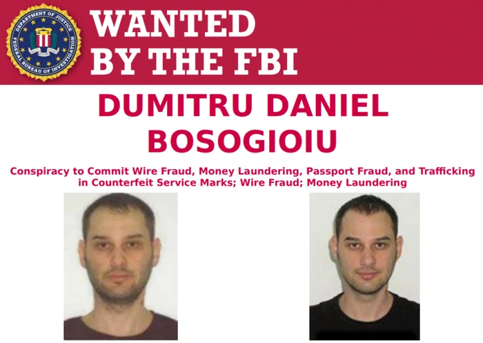 În 2014, FBI  oferea o recomensă de 750.000 de euro pentru Dumitru Daniel Bosogioiu. Foto: Arhivă