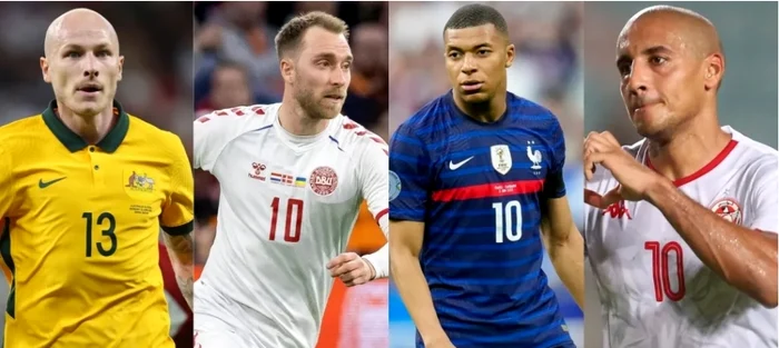 Mooy (Australia), Eriksen (Danemarca), Mbappe (Franța), Khazri (Tunisia)