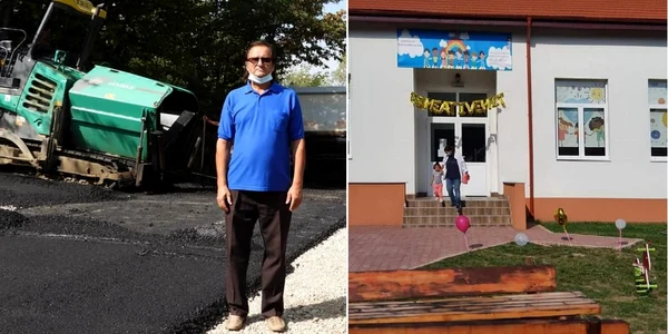 Constantin Banacu - primarul din Bărbăteşti - Vâlcea care economiseşte bani cu personalul ca să investească în comunitate Foto colaj
