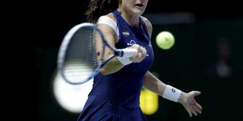 Agnieszka Radwanska la Singapore FOTO AP