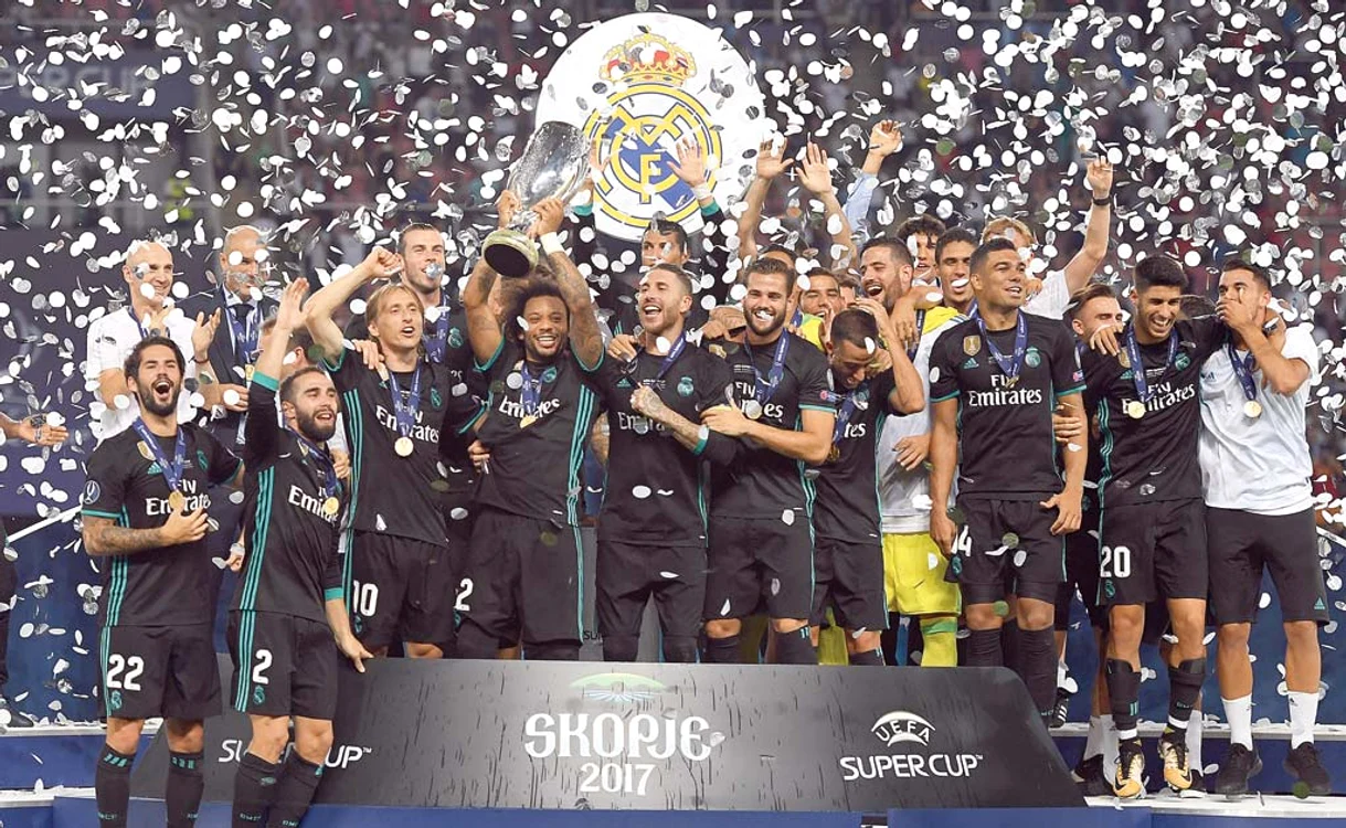 Real Madrid a câştigat a patra Supercupă a EuropeiFoto: EPA