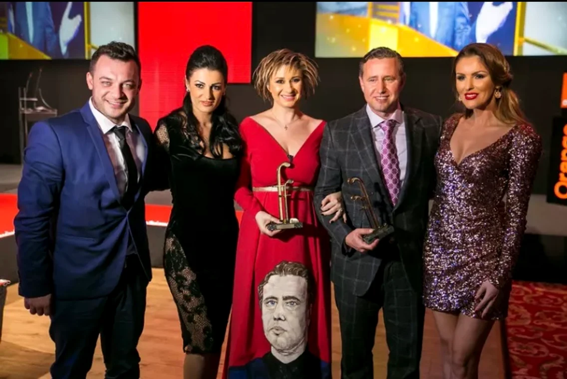 Anamaria Prodan și Laurențiu Reghecampf, la Gala Fotbalului 2014 Sursa Click ! 