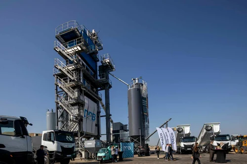 Inaugurarea stației de beton de la Sânandrei FOTO C.Duma