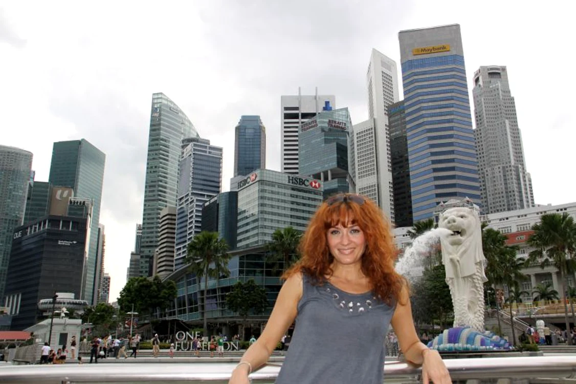 Anca Ţurcaşiu, vacanţă în Asia. (Foto: arhiva personală)