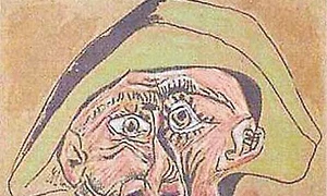 “Cititoare în alb  şi galben” de Henri  Matisse şi “Cap de  arlechin” de Pablo Picasso jpeg