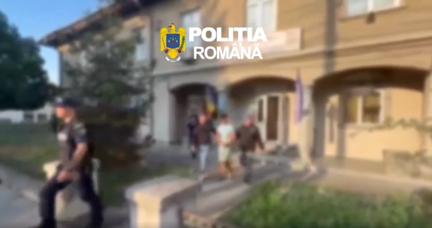 Minorul a fost reținut. FOTO Captură video Poliția Română