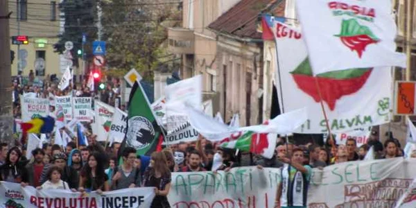 protest rosia montana cluj 13 oct