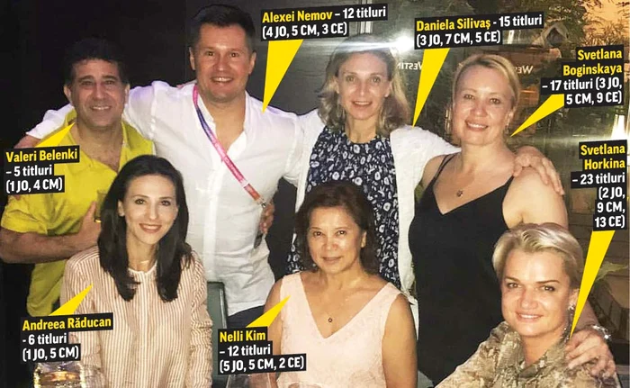 
    La Campionatul Mondial de la Doha s-au strâns la cină 7 vedete ale gimnasticii, două fiind românceFoto: Instagram  