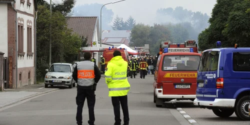 Sat din Germania Harthausen evacuat FOTO Mediafax/afp