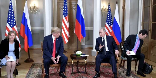 Donald Trumps şi Vladimir Putin - summit in Helsinki. FOTO EPA-EFE