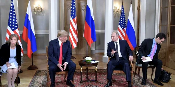 Donald Trumps şi Vladimir Putin - summit in Helsinki. FOTO EPA-EFE