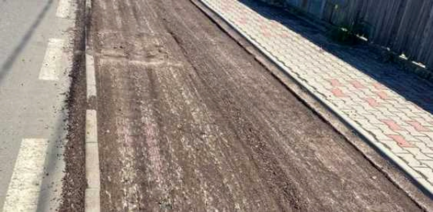 Pista de biciclete Focşani-Petreşti a fost distrusă aproape complet