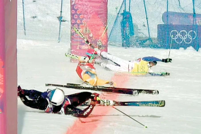 Sotnikova, în timpul exerciţiului care i-a adus medalia de aur la Jocurile Olimpice (FOTO: Reuters)