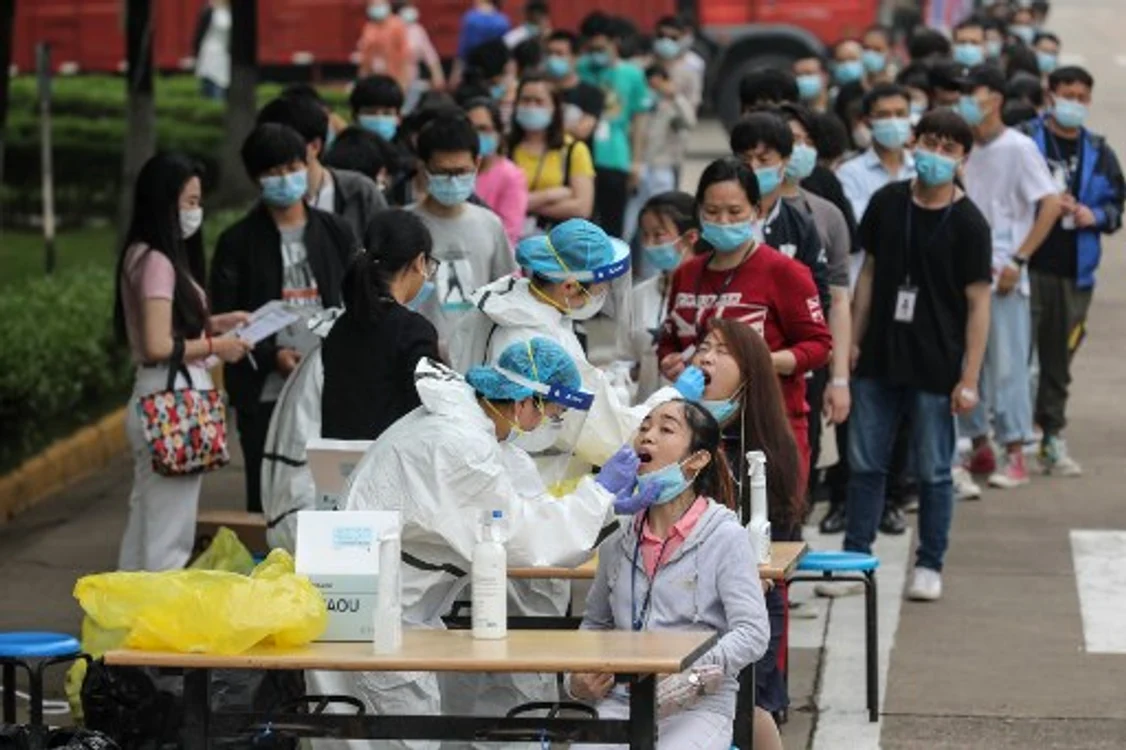 Autoritățile chineze au testat în masăFoto: AFP