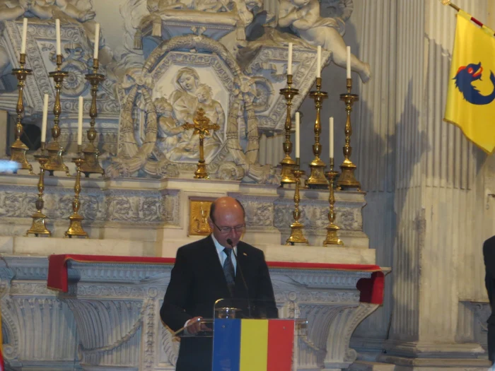 Traian Basescu le-a mulţumit gazdelor pentru activităţile caritabile pe care le-au întreprins în România. FOTO Elena Dumitru