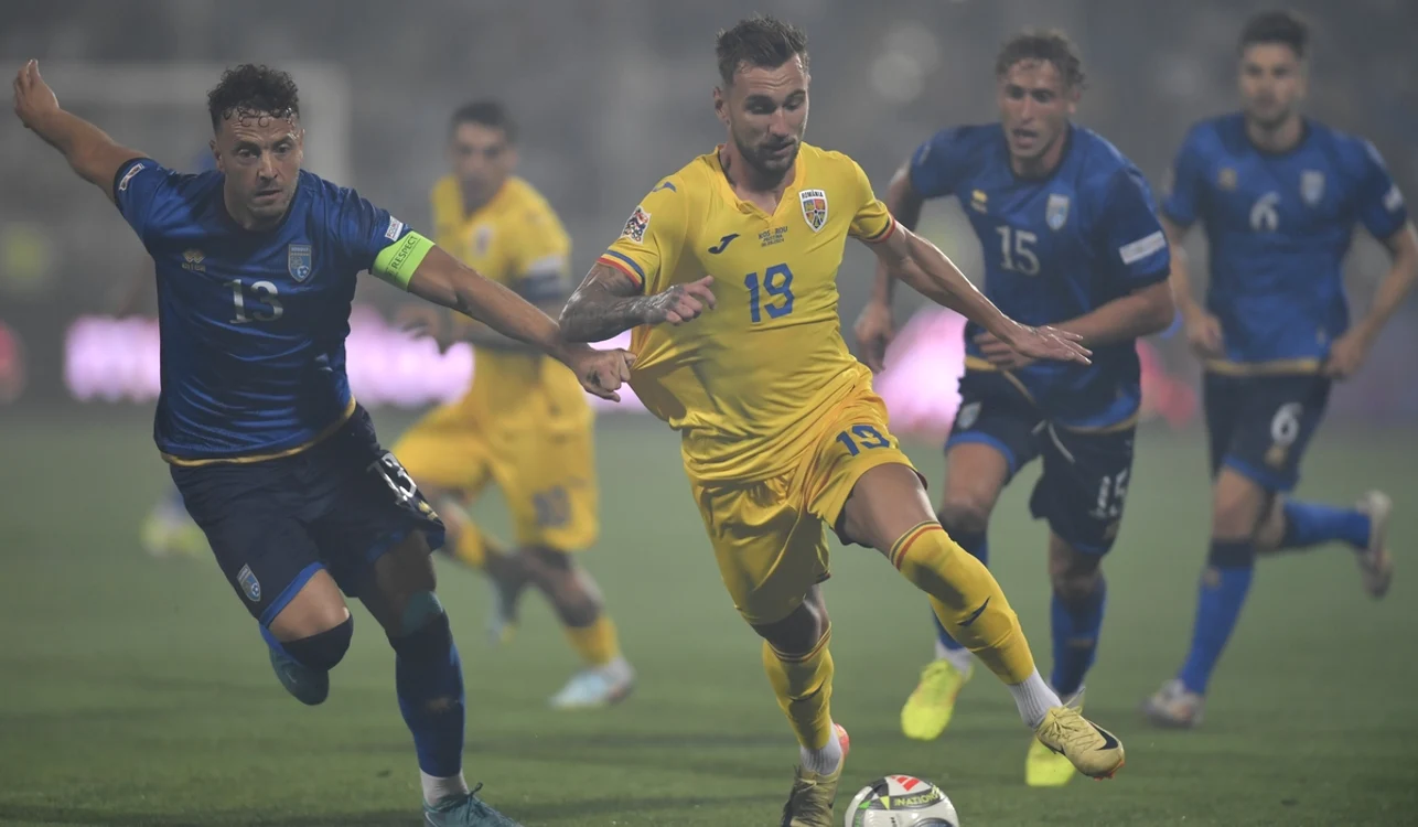 Denis Drăguș, unul dintre marcatorii României cu Kosovo (FOTO: Sportpictures)