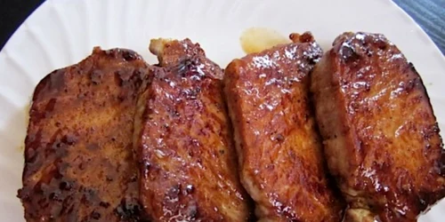 cotlete de porc caramelizate