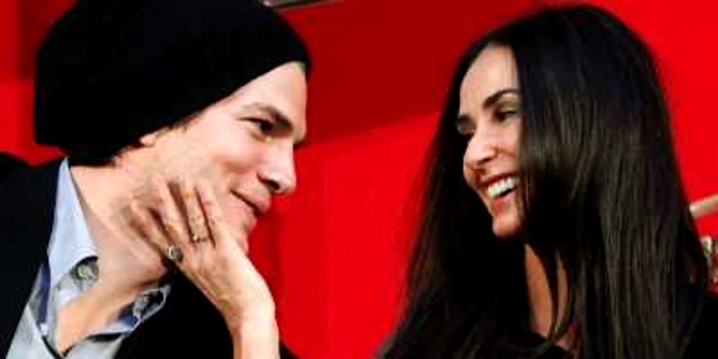 Ashton Kutcher şi Demi Moore