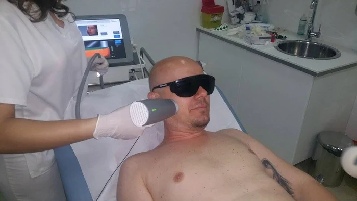 Morris în timpul tratamentului